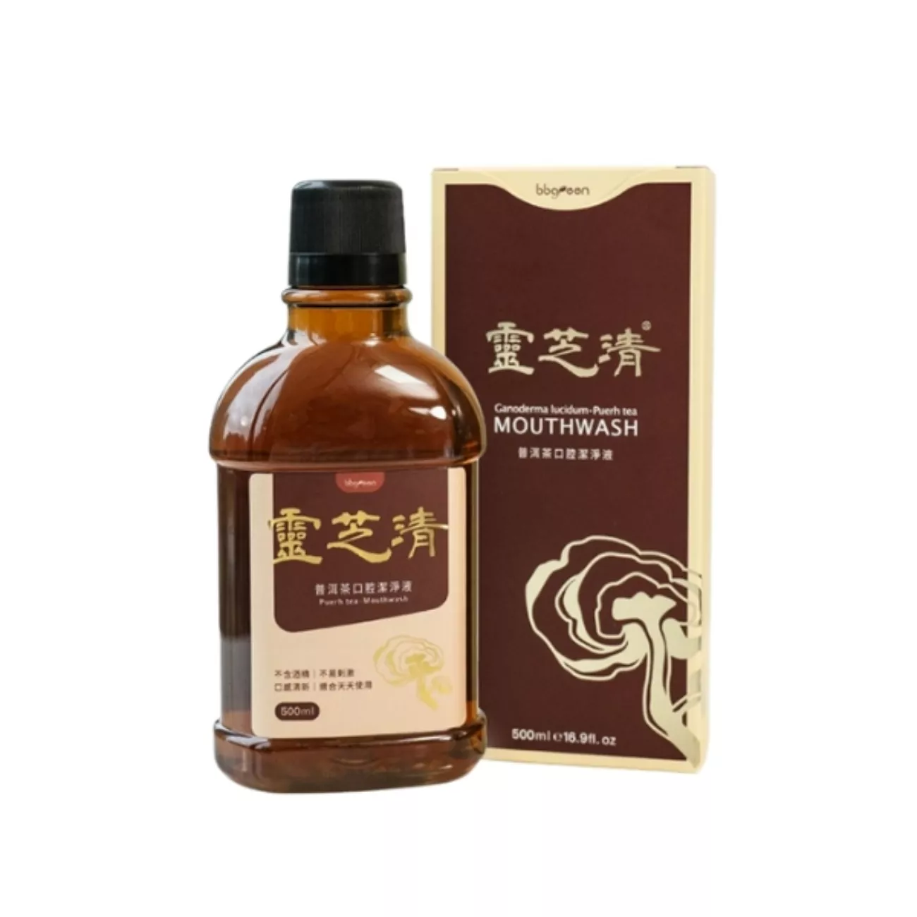 靈芝清 普洱茶口腔潔淨液 500ml/瓶